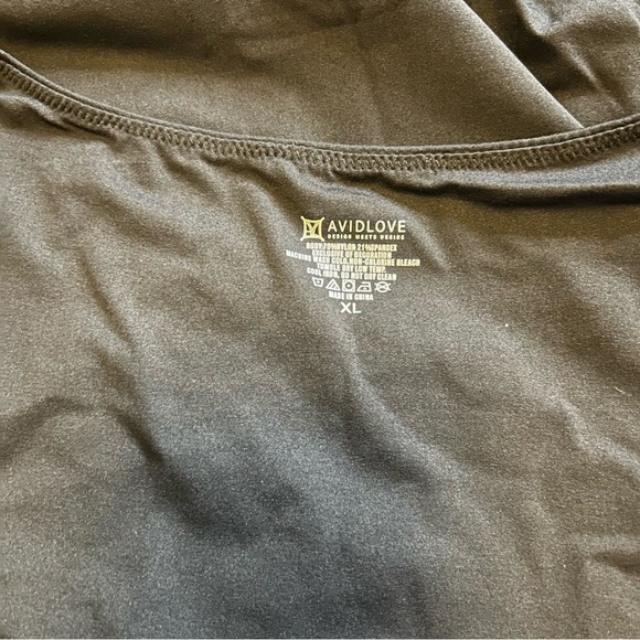 Long Sleeve Bodysuit Square Neck Double Lined Ruched Snap Closure Top size XL - Picture 6 of 10